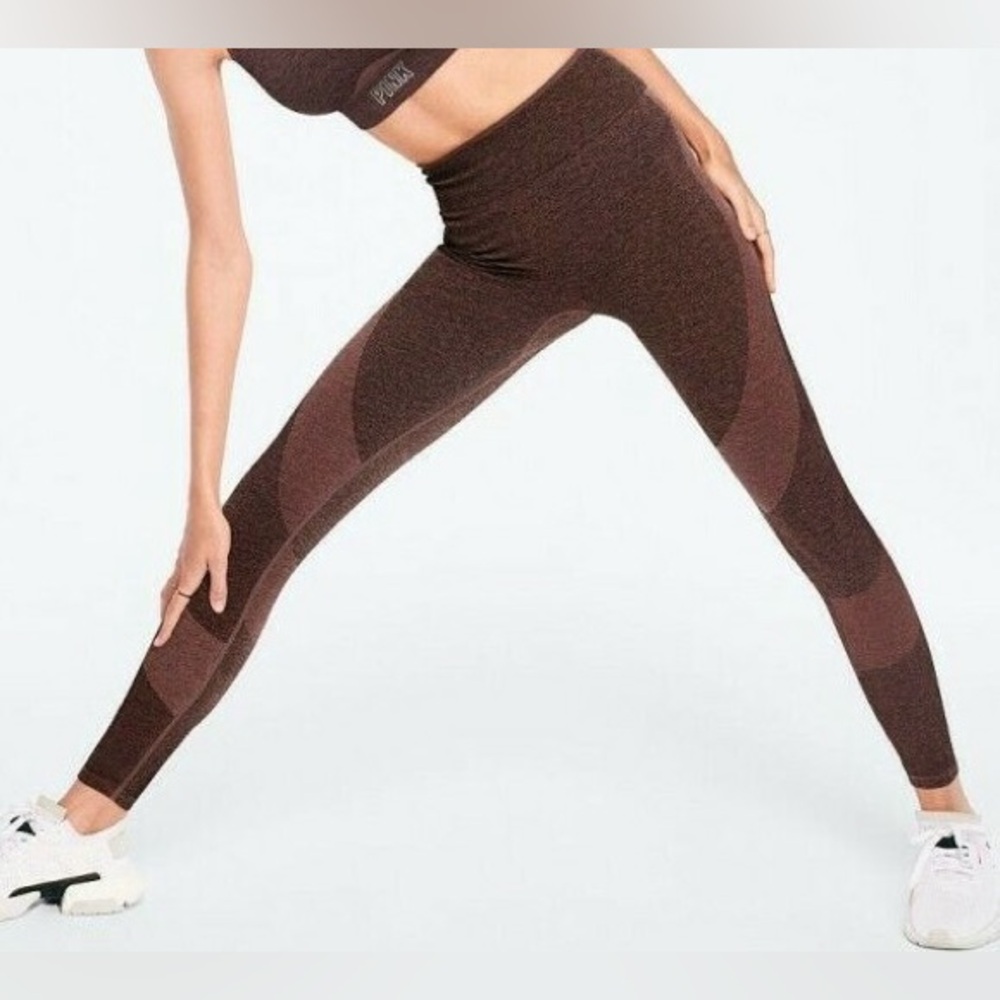 NWOT PINK Victoria's Secret Maroon Leggings